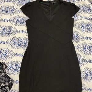 Express cap sleeve little black dress